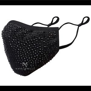 Natalie Mills NEW Destiny Crystal Face Mask in Black